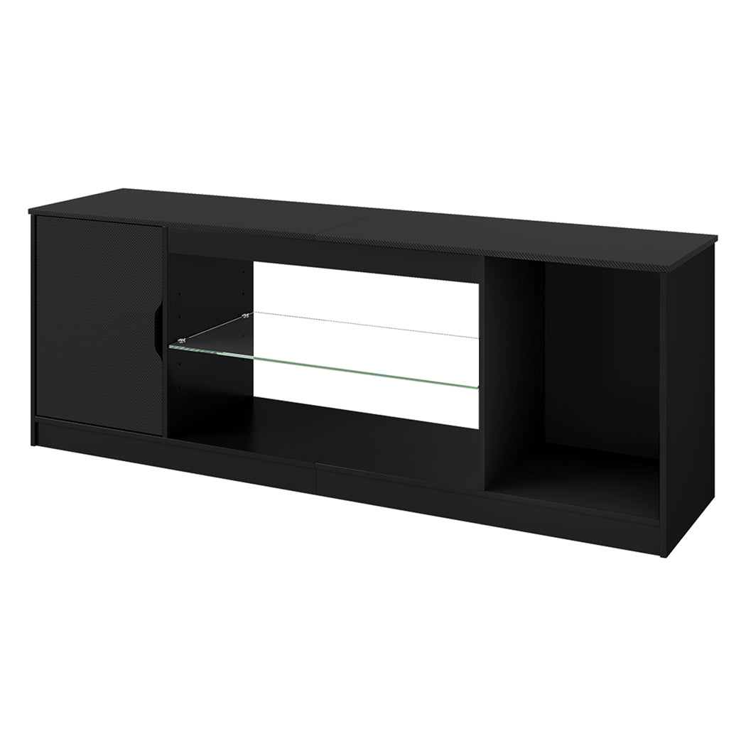 TV Stand Black Storage 145x35x52.5cm