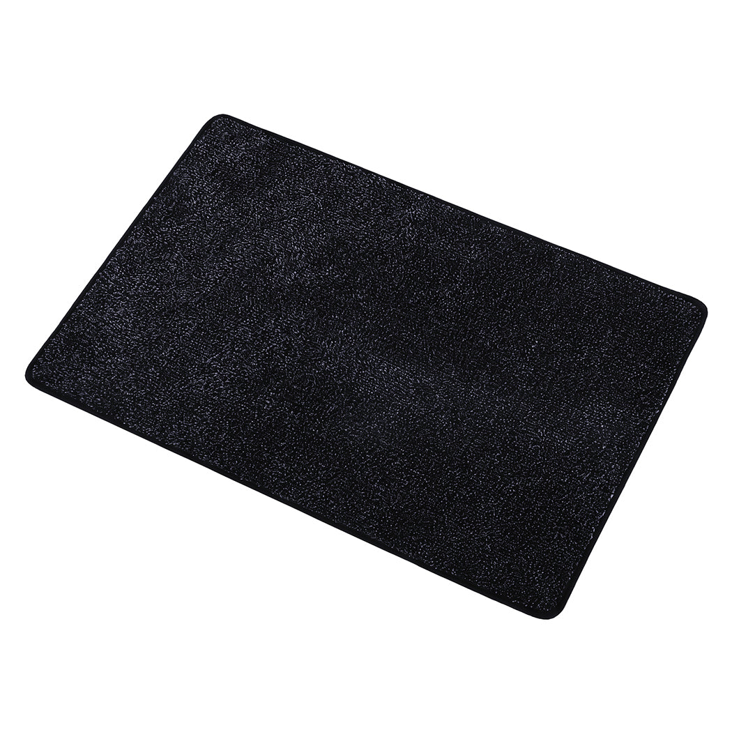 Grey Non Slip Door Mat 80x50cm