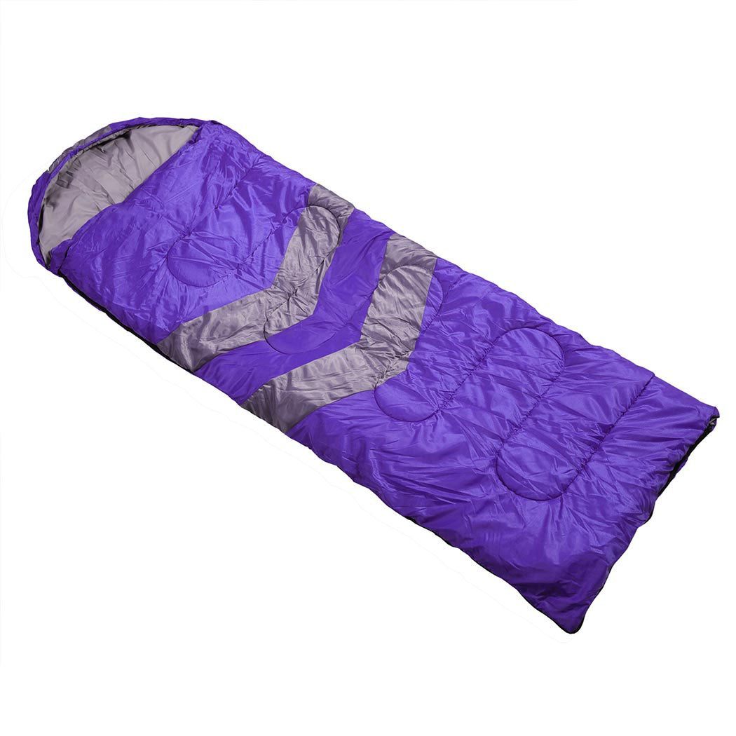 Single Sleeping Bag Bags Outdoor Purple