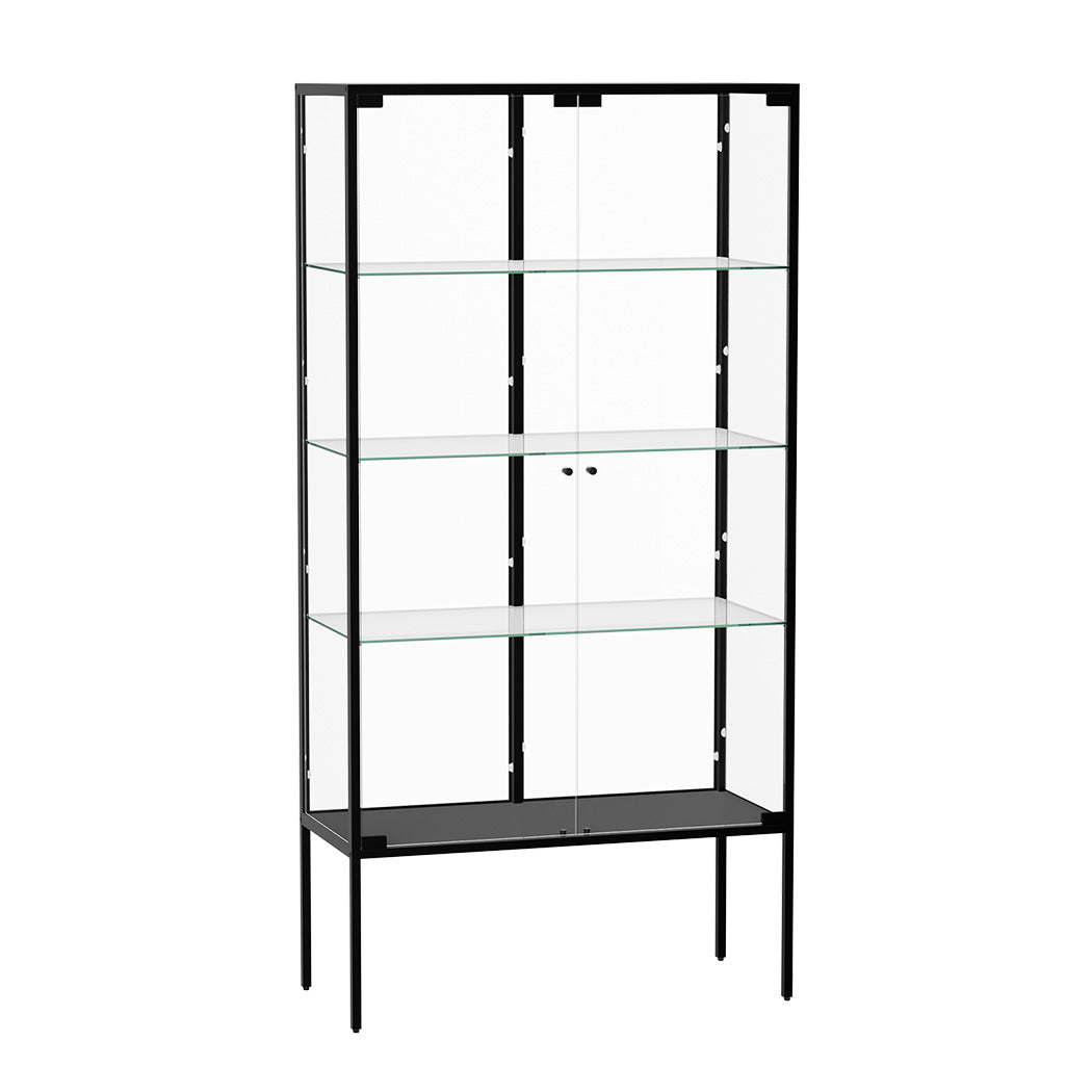 Premium Glass Display Cabinet Steel 4 Tier 160cm  Space-Saving Design