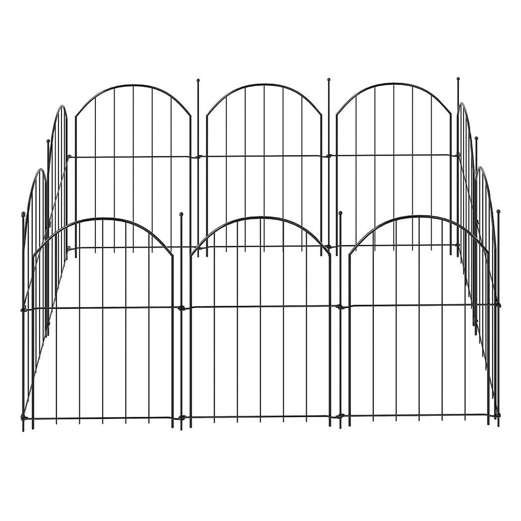 Metal Garden Fence Border Set