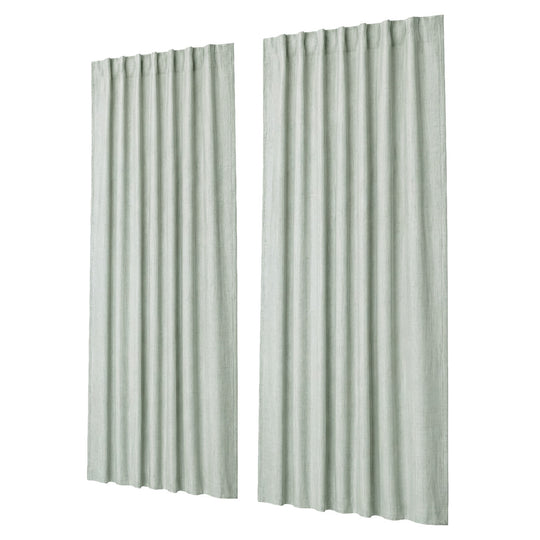 Blackout Curtains Thermal Linen Look 132x160cm | Simpledeals
