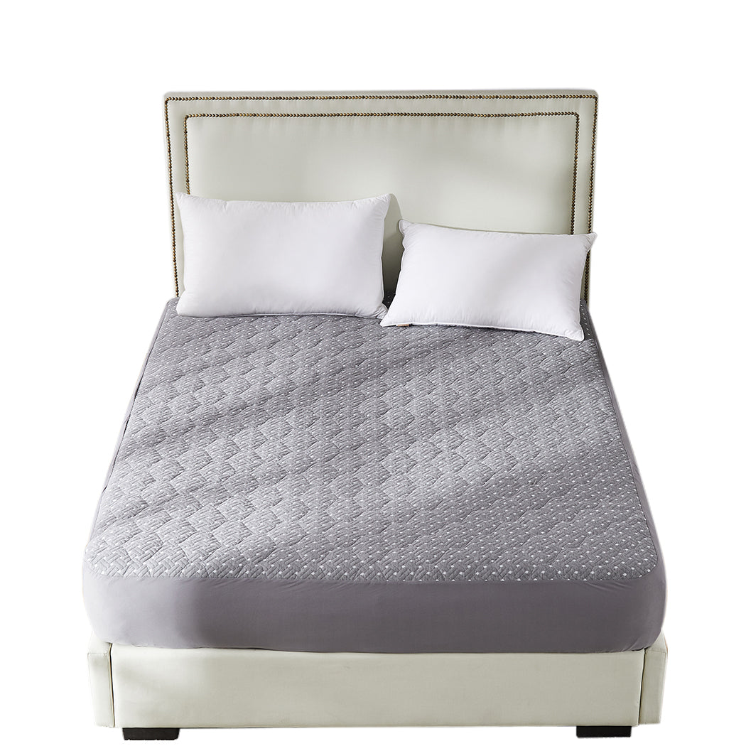 Queen Bamboo Mattress Protector Topper Soft Waterproof Bed Cover