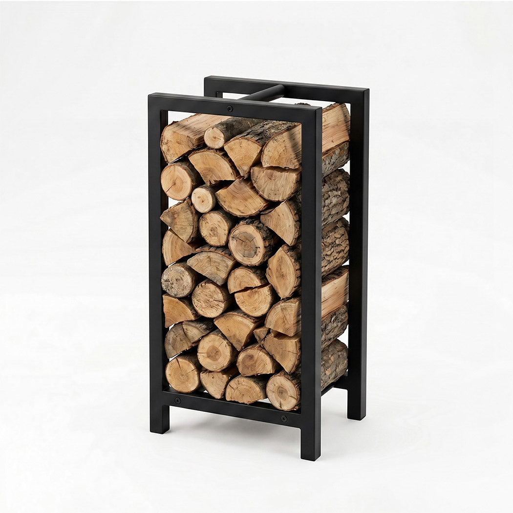 Firewood Rack Metal Log Holder Indoor Outdoor | Simpledeals