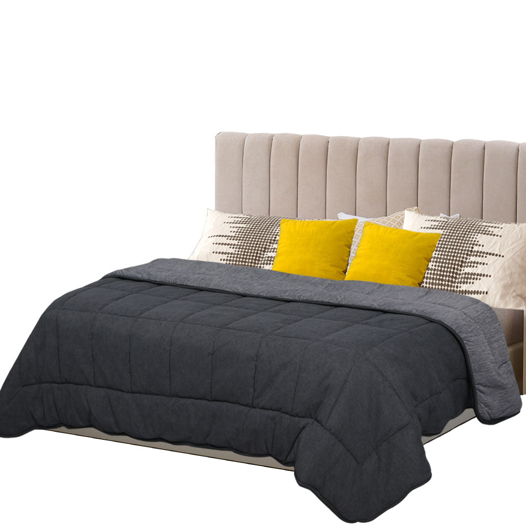 Single - Quilt Duvet Doona Single Size Soft Cooling Fibre Summer Autumn150GSM