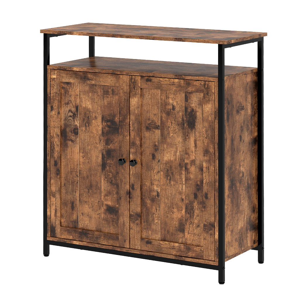 Storage Cabinet Walnut Adjustable 68.6x30x80cm