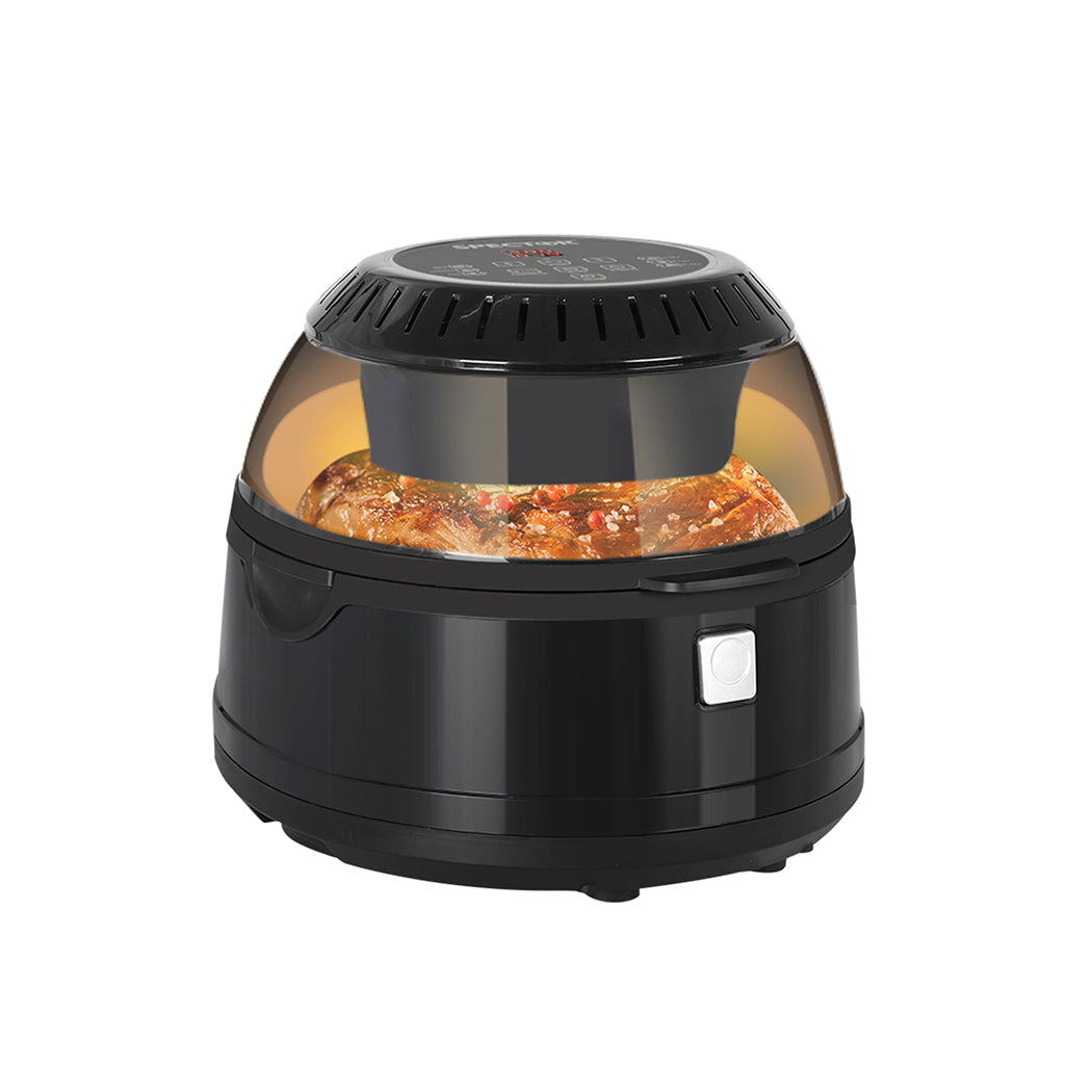 Functional 12L Air Fryer Convection Oven Black Colour  Soft Cushion