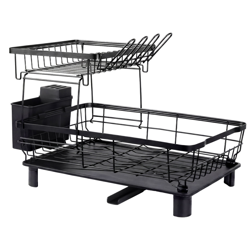 2 Tier Dish Drying Rack Kitchen Organiser | Simpledeals