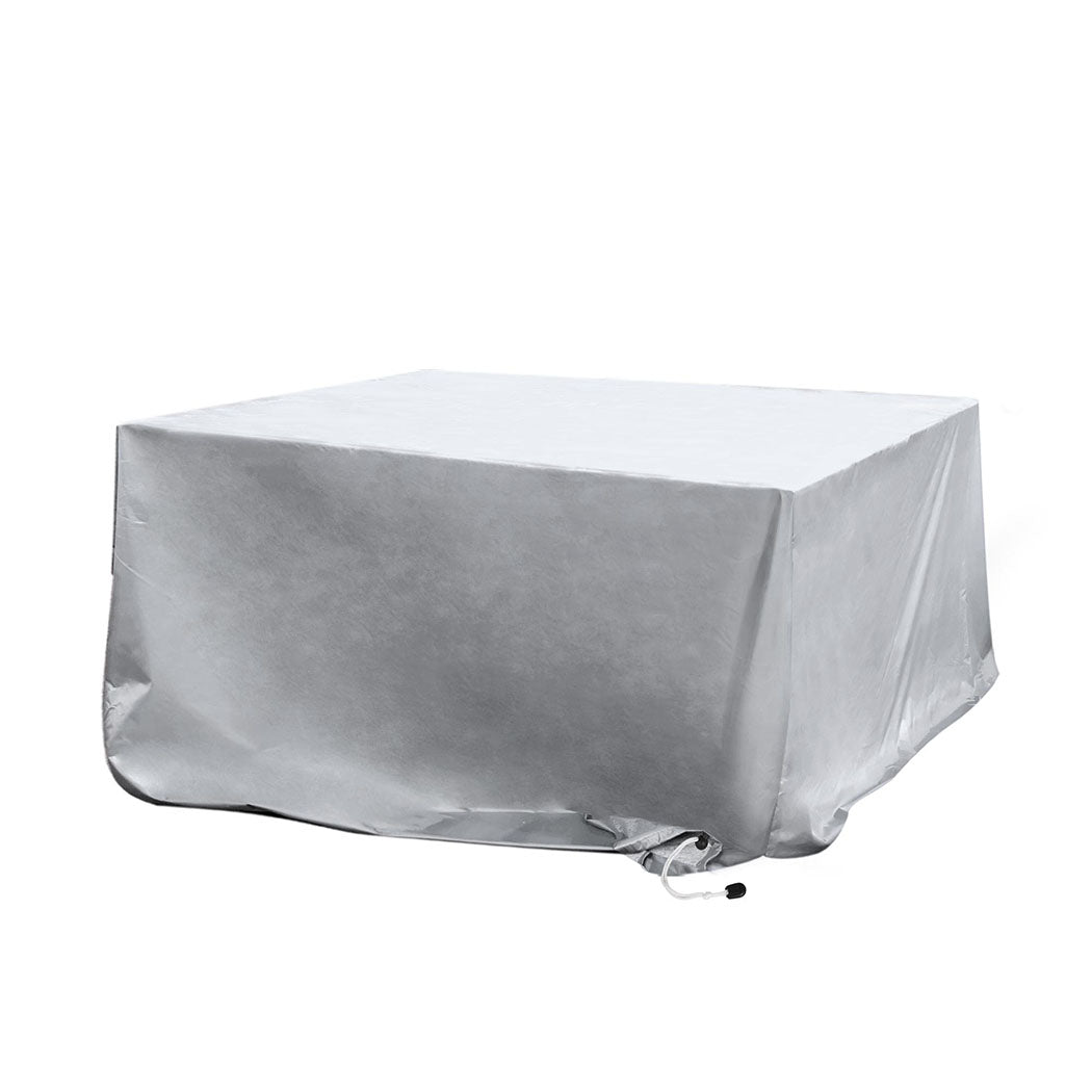 30Cm - Contemporary Outdoor Furniture Cover Waterproof Silver 30cm Extension