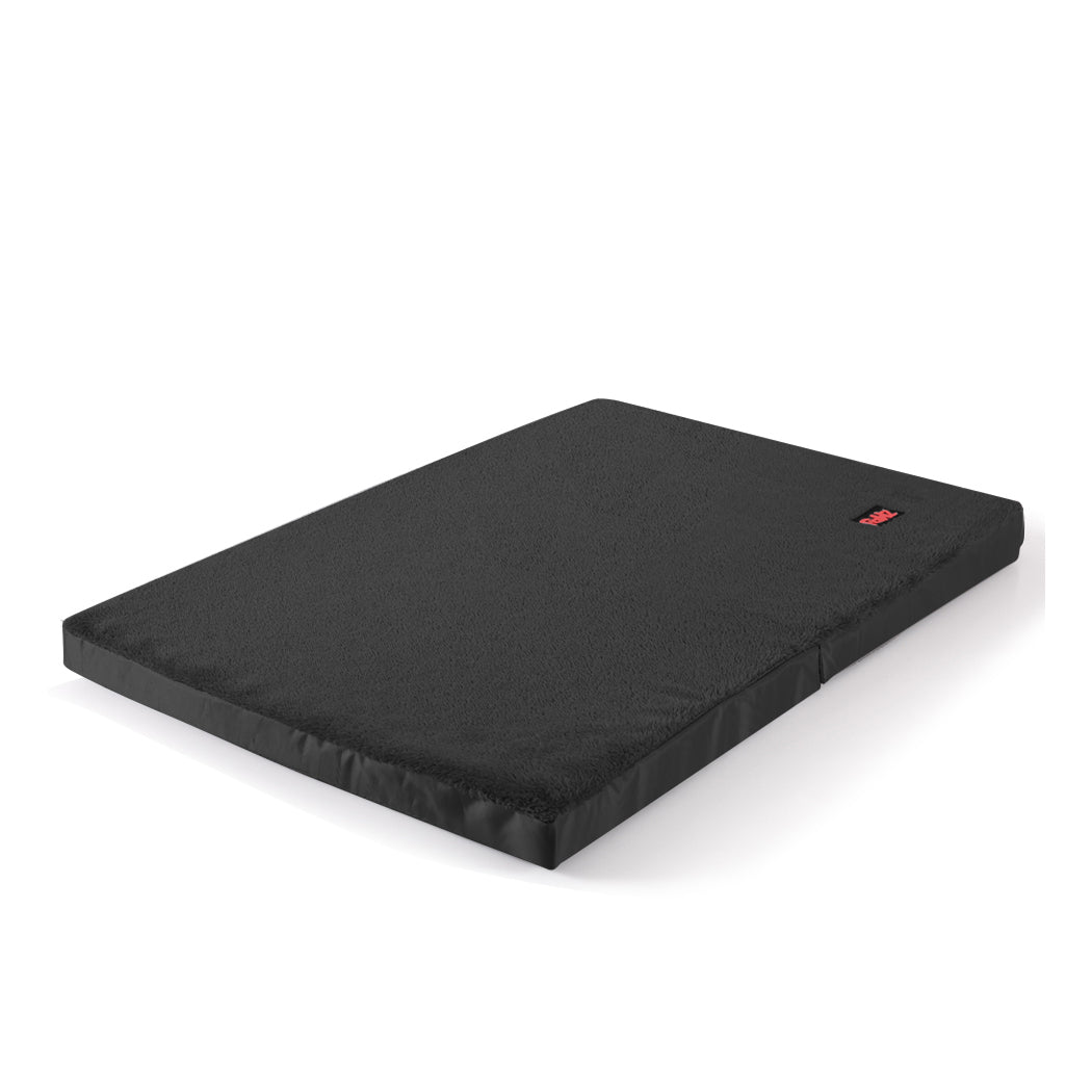 Large Black Foldable Pet Bed  Comfortable Pet Resting Cushion
