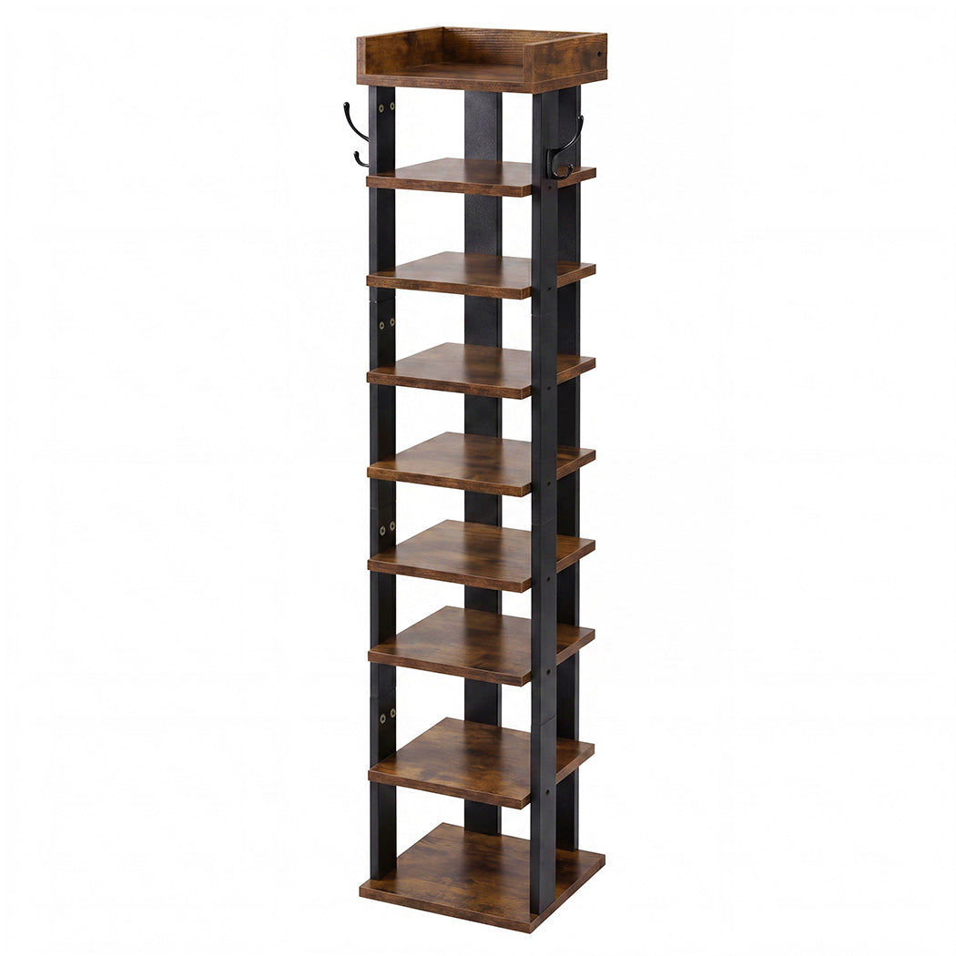 9-Tier Narrow Shoe Rack Vertical Storage | Simpledeals