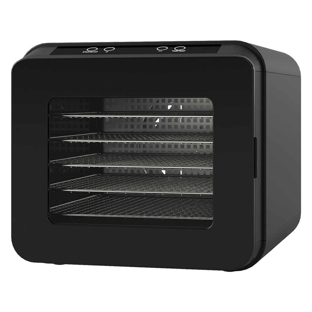 Food Dehydrator 6 Trays Black 42x33x29.5cm