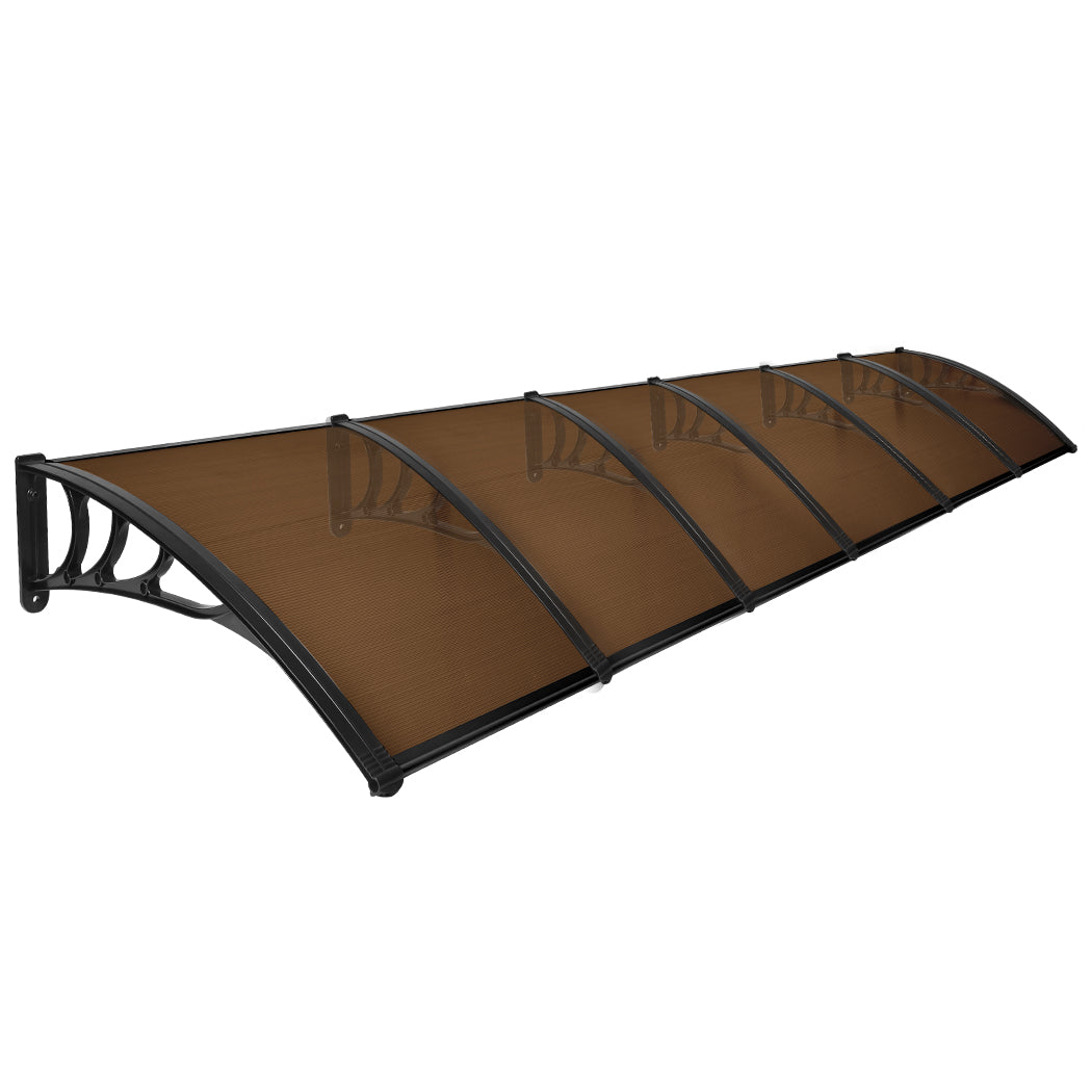 SC10 id - Window Door Awning Outdoor 1M X 6M Brown 1x6M