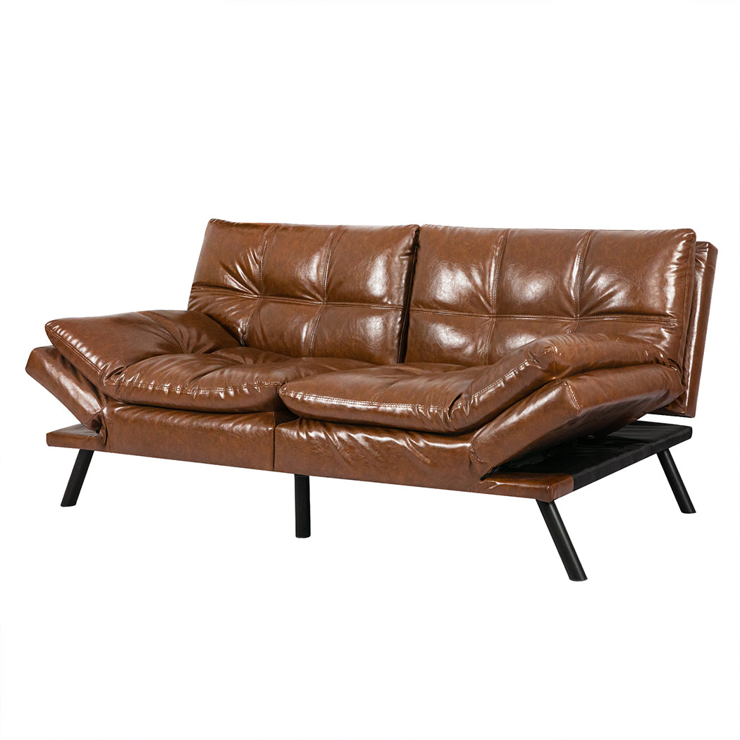 Minimalist Sofa Bed Futon Recliner Lounge  Sleek Modern Look