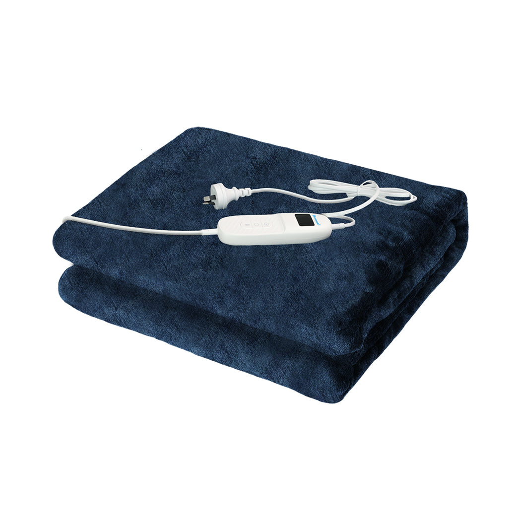 id2&3 - Premium Electric Throw Blanket Heated Timer Bedding Washable Warm