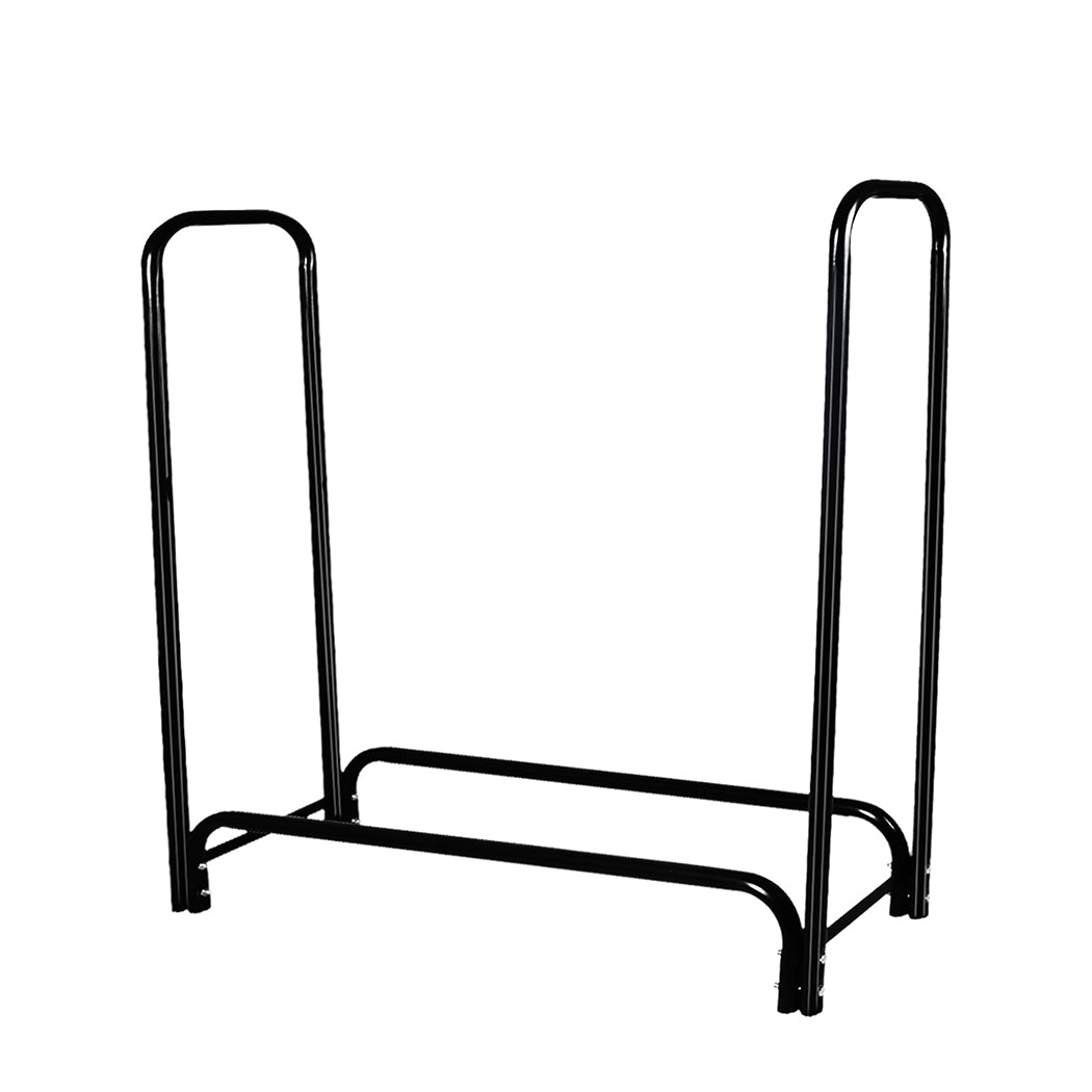 Firewood Rack Heavy Duty Steel Holder 123x33x126cm