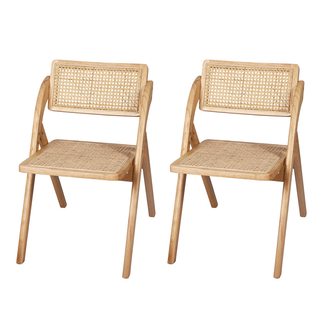 SC10 id - 2X Dining Chairs Foldable Accent Clear