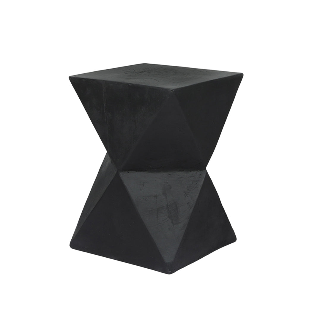 Terrazzo Side Table Black 31x31x45cm