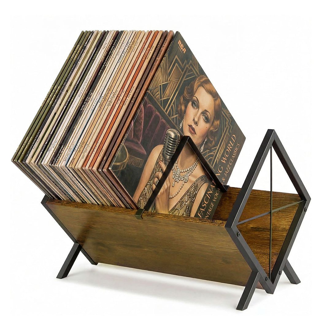 Vinyl Record Storage Rack Adjustable Shelf | Simpledeals