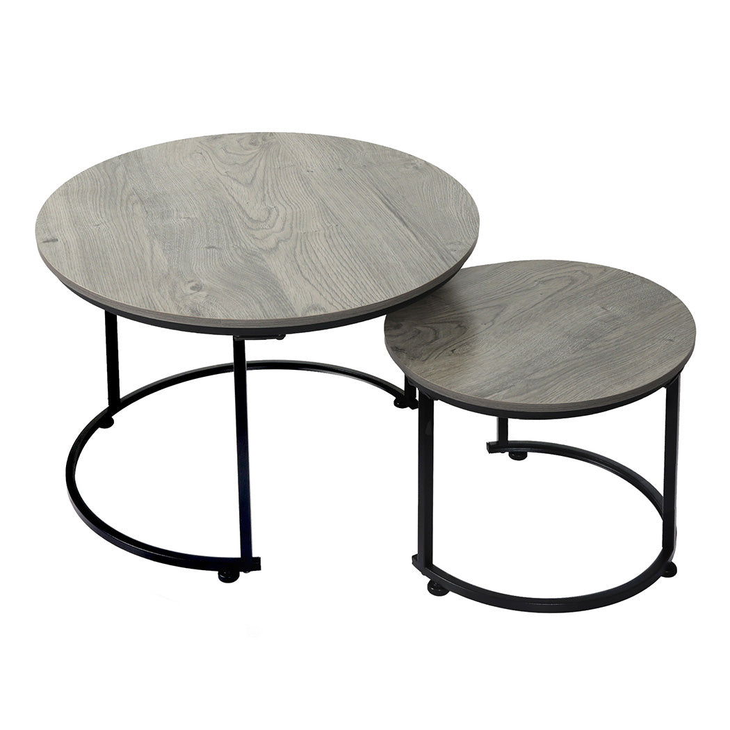 Grey coffee table 60x50.5cm, side view