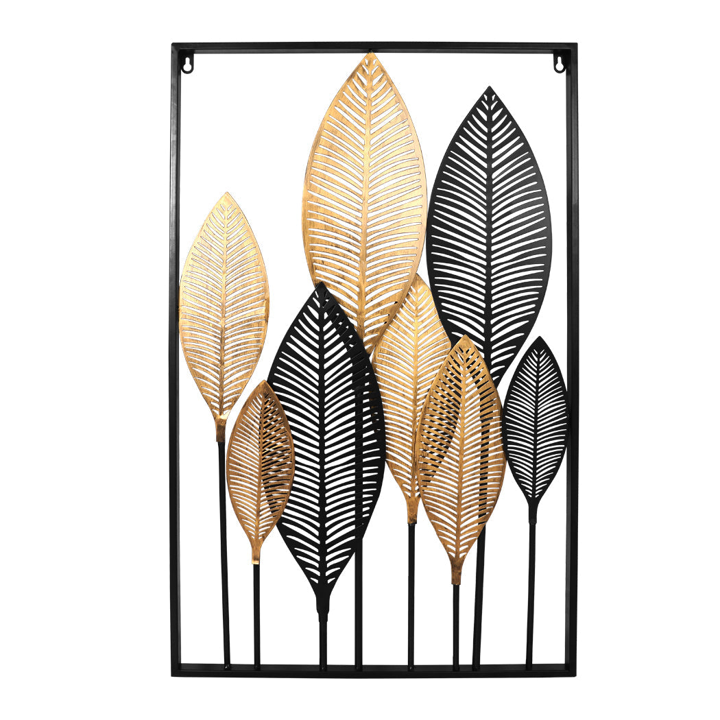Metal finish - Home Decor Large Metal Wall Art Hanging Leaf Tree