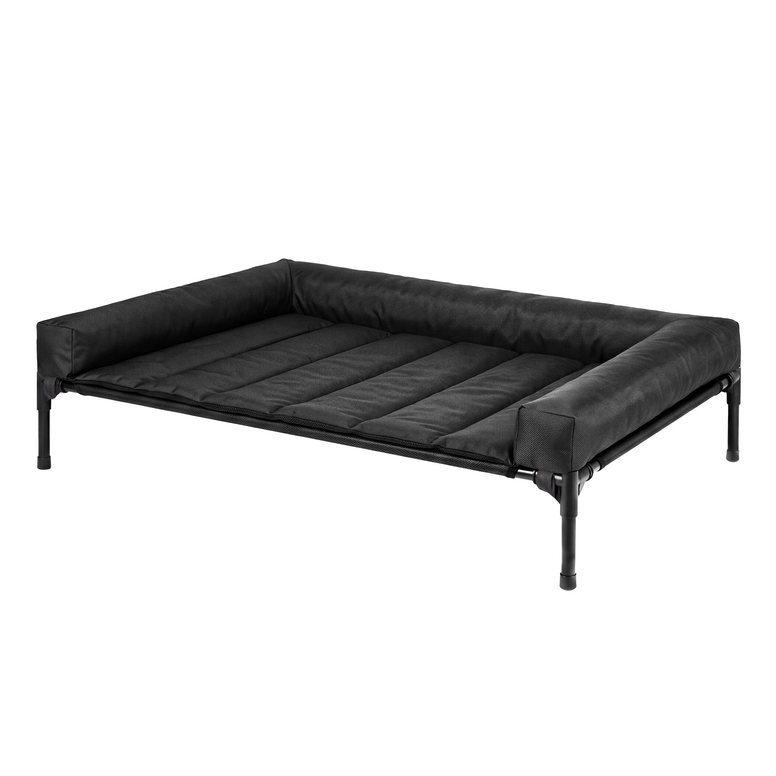 Large Dog Bed Black Breathable 107x76x18.5cm