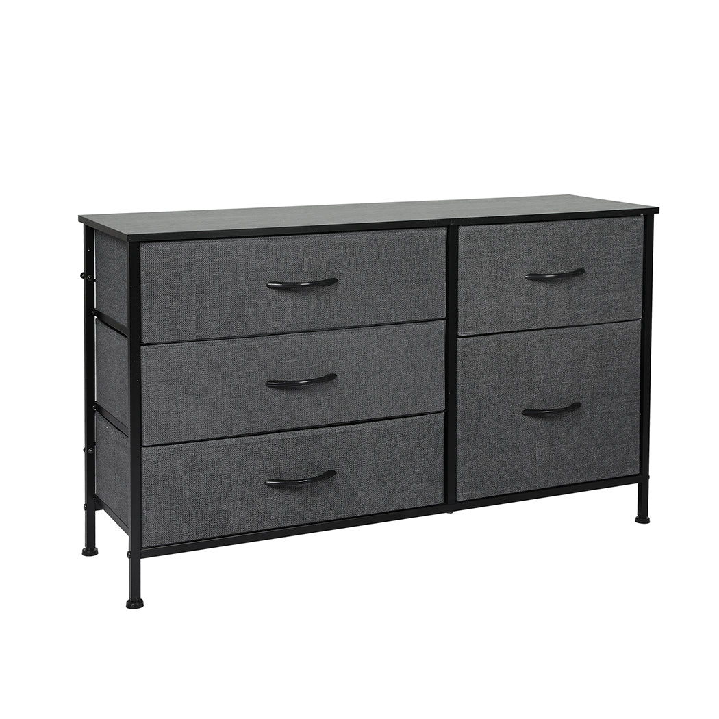 Grey colour - Modern Storage Cabinet Tower Chest Dark Grey  Premium Quality Build