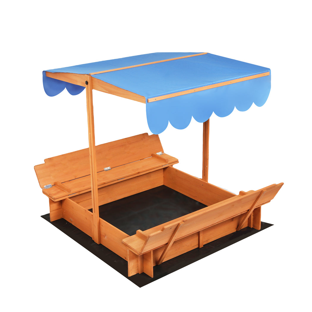 Wooden Sandbox Natural 112x112x112cm