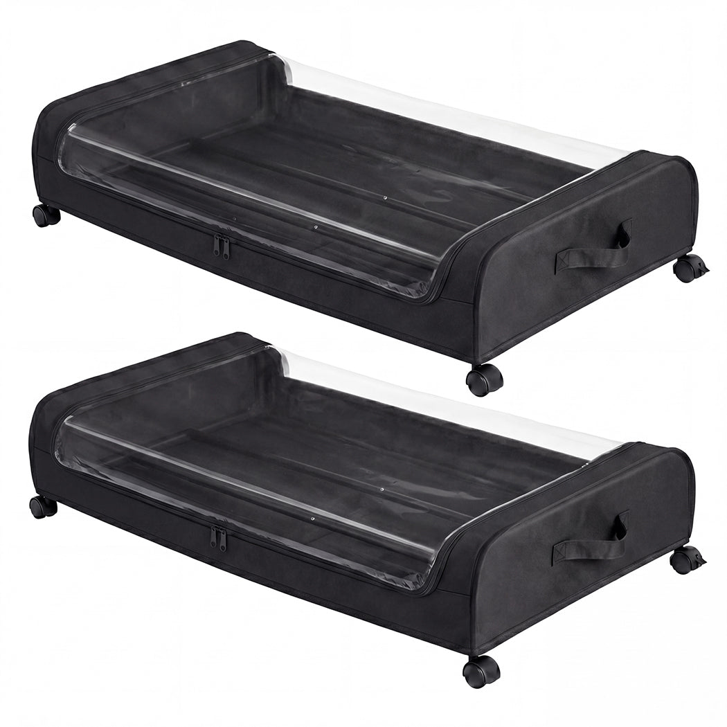 Under Bed Storage Boxes 2-Pack 46L | Simpledeals