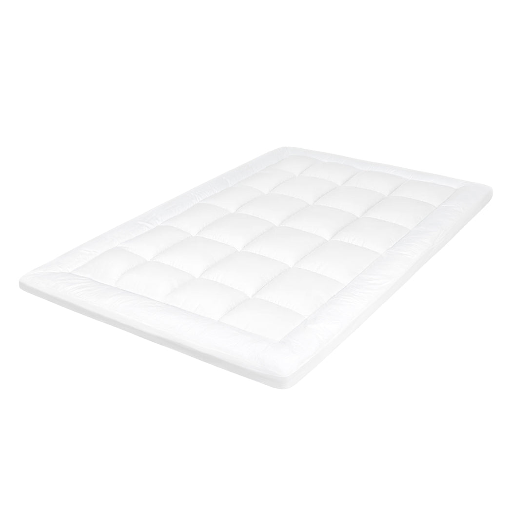 Queen - Contemporary Mattress Topper Pillowtop Cover Bed Protector Queen