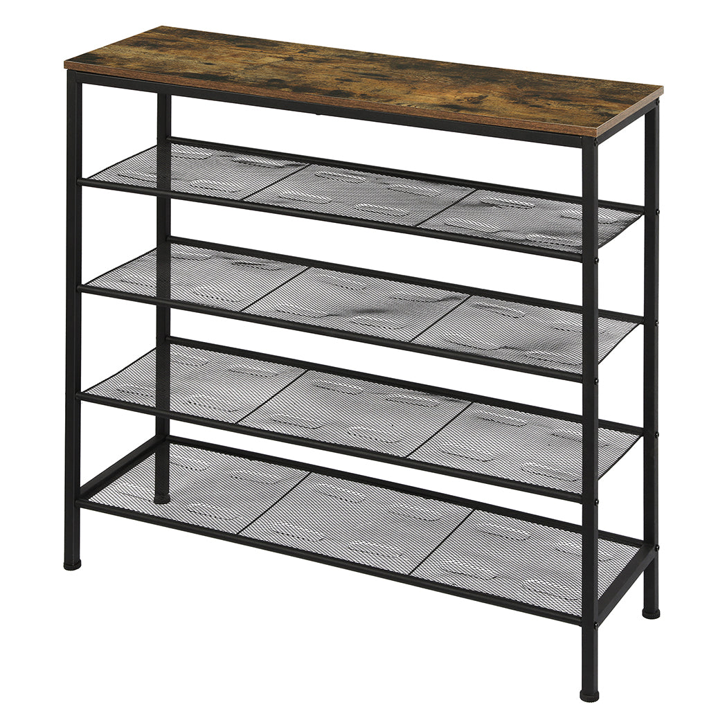100Cm - Functional 5-Tier Shoe Rack Storage Cabinet 100cm Wide  Comfortable