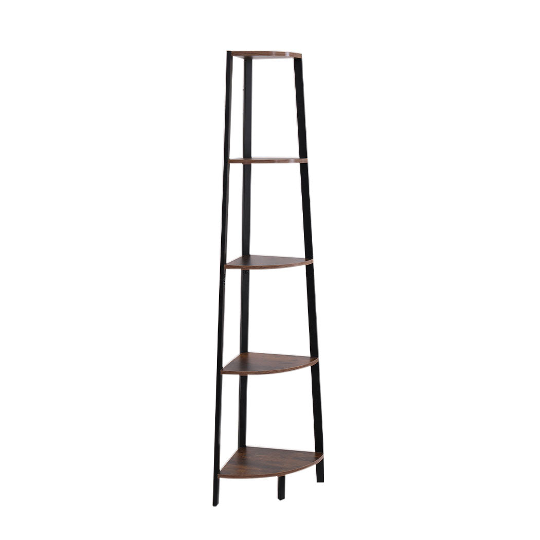 id4 - Contemporary 5 Tier Corner Shelf Industrial  Soft Cushion Classic