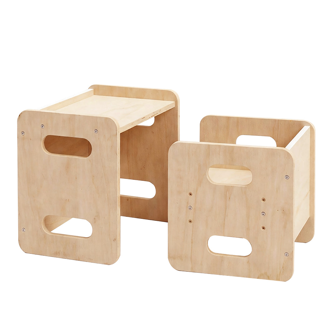 Kids Table And Chair Set Adjustable 33.5x33x33cm