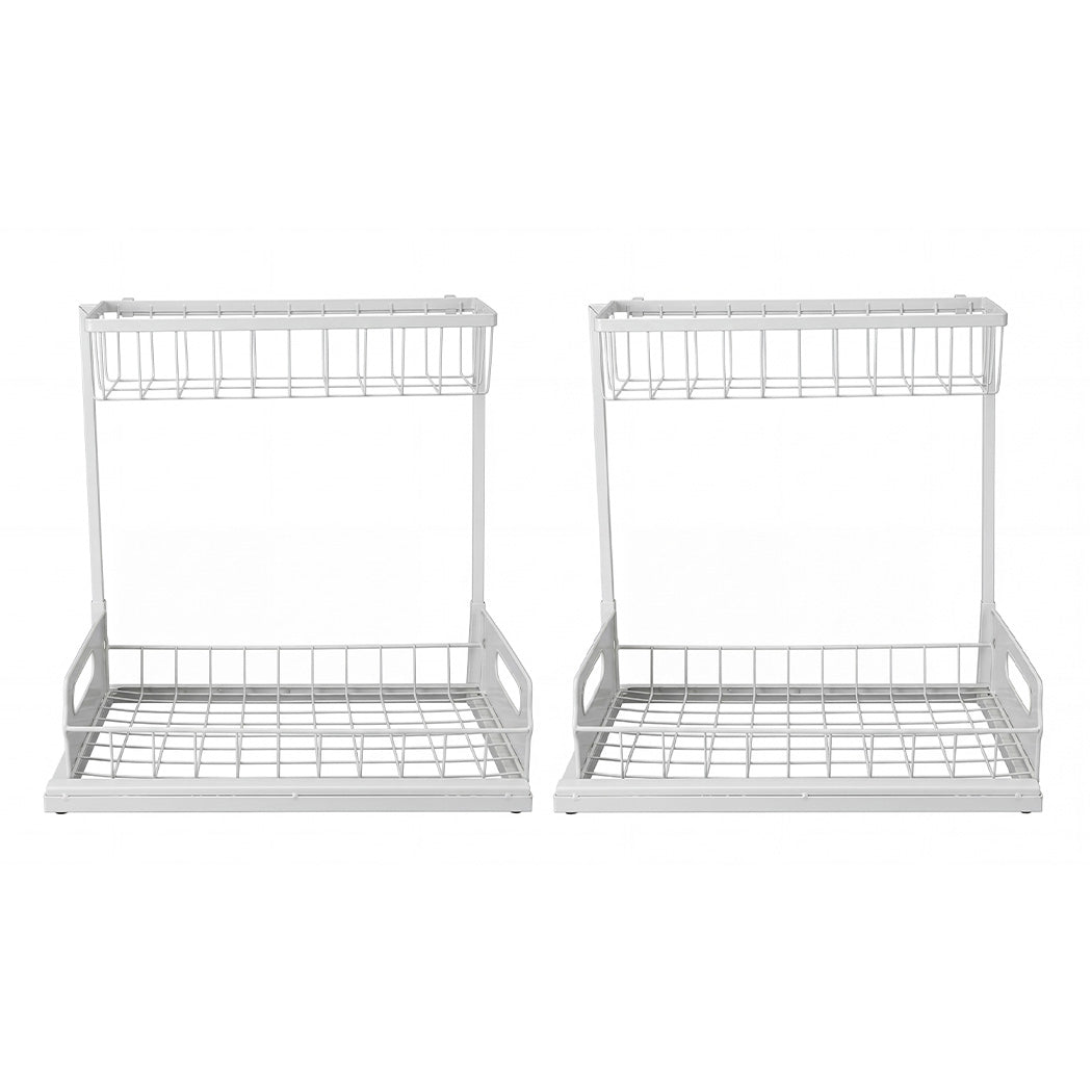 Under Sink Storage Rack 2-Tier Cabinet Organiser | Simpledea