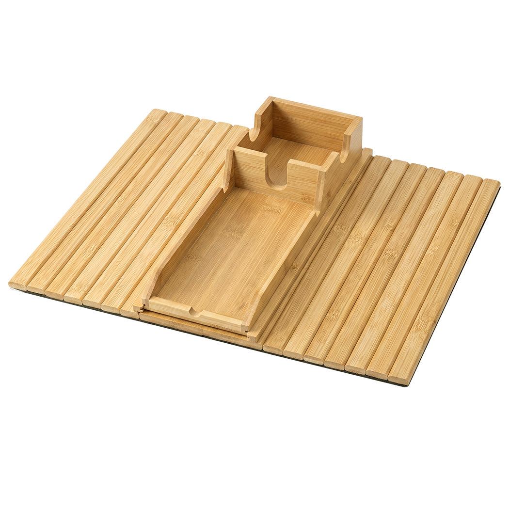 Bamboo Sofa Arm Tray Cup Holder Table | Simpledeals