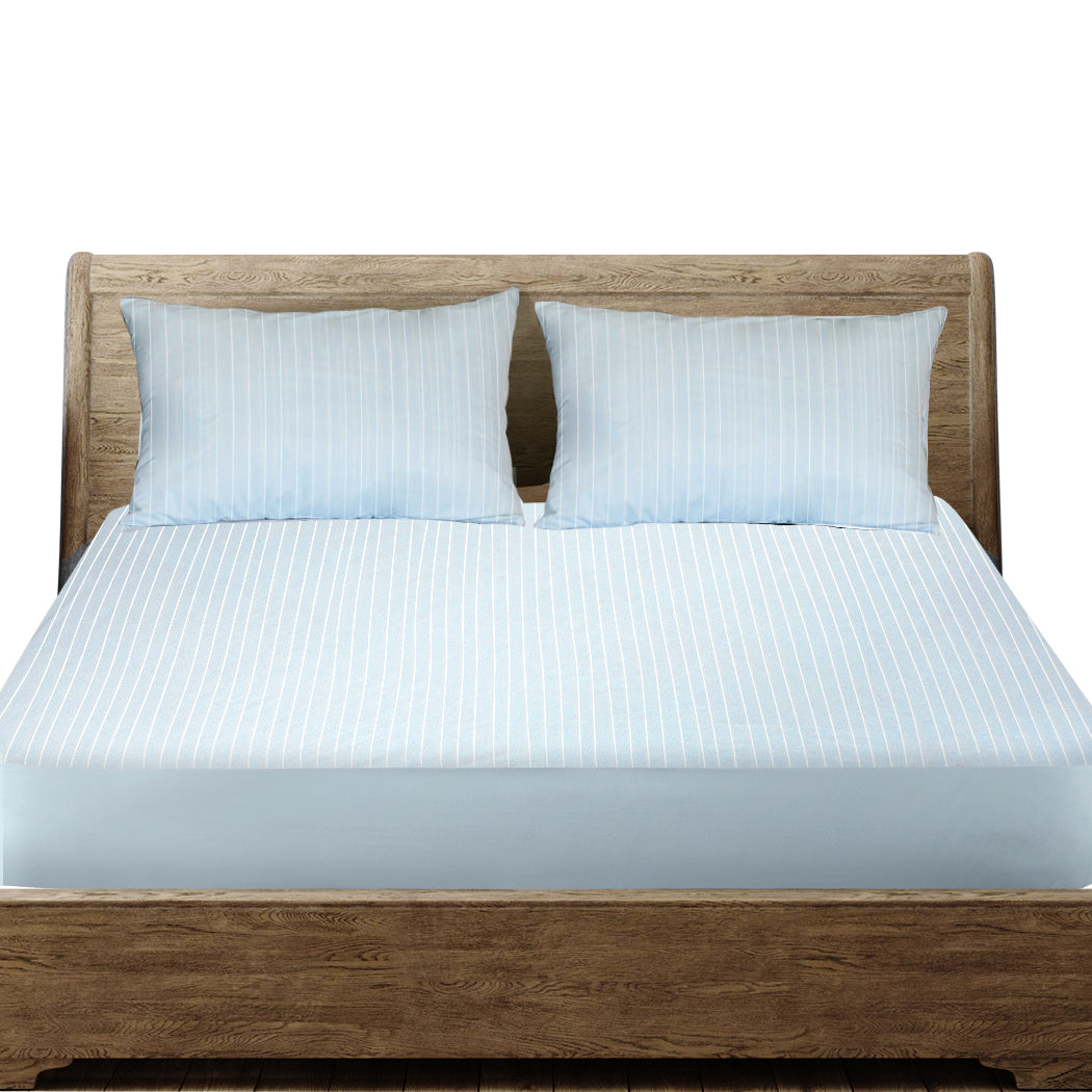 SC2 id - King Mattress Protector Pillowcases King Blue