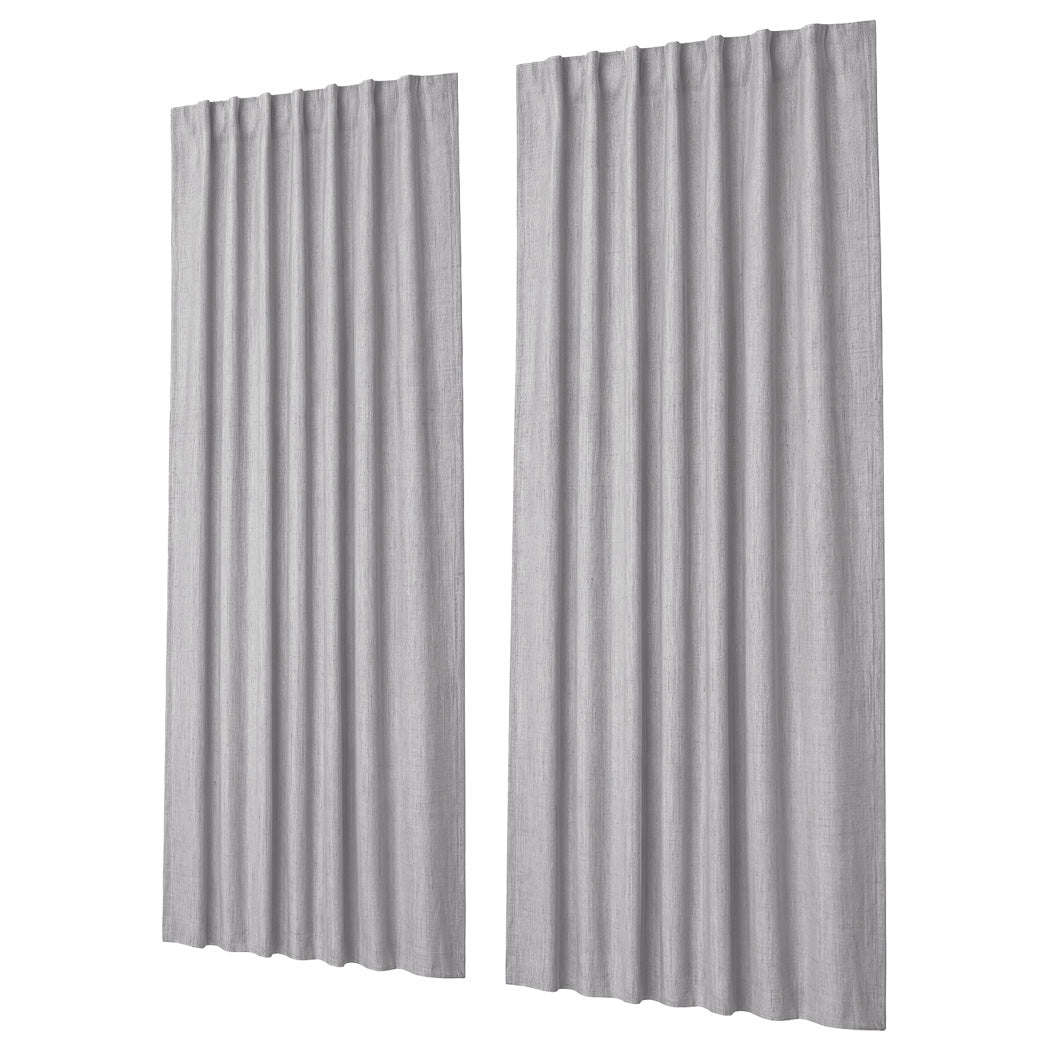 Blackout Curtains 2 Panel Thermal Linen 180x230cm | Simplede
