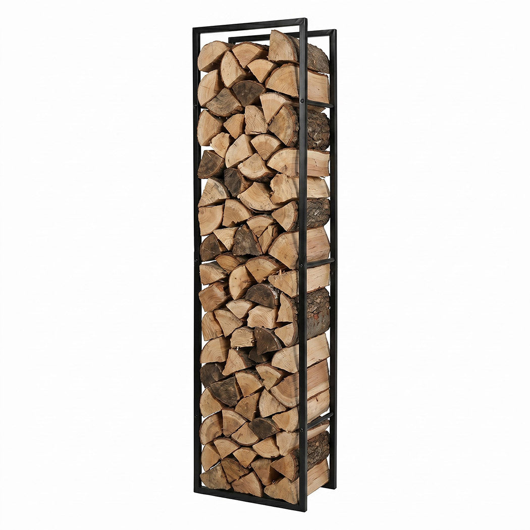 Steel Firewood Rack 150cm Log Holder | Simpledeals