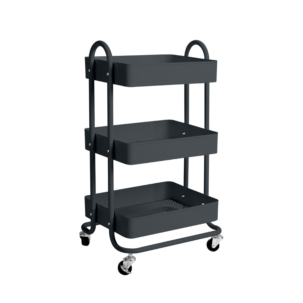 SC4 id - 3 Tiers Kitchen Trolley Cart Grey