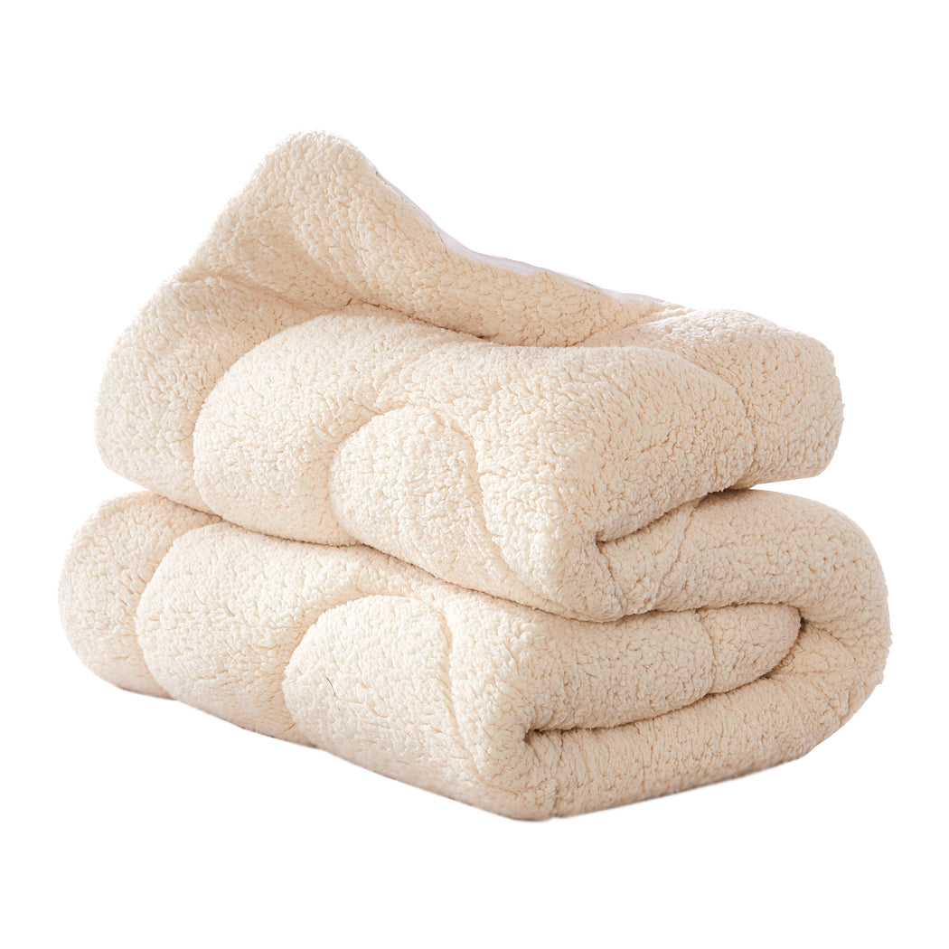 King Wool Mattress Topper Underlay Cozy Breathable Comfort