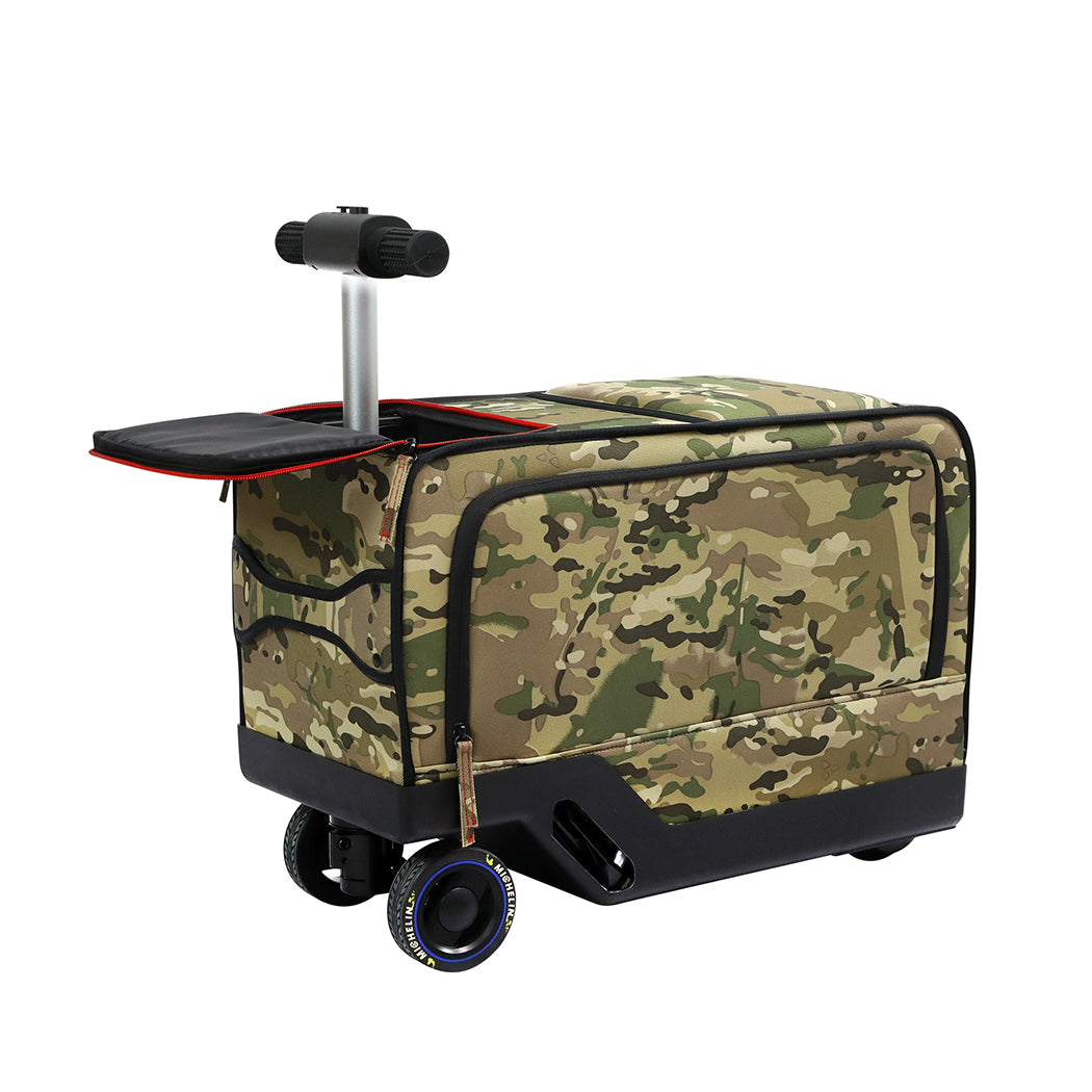 Electric Riding Luggage Green 7x18650cm