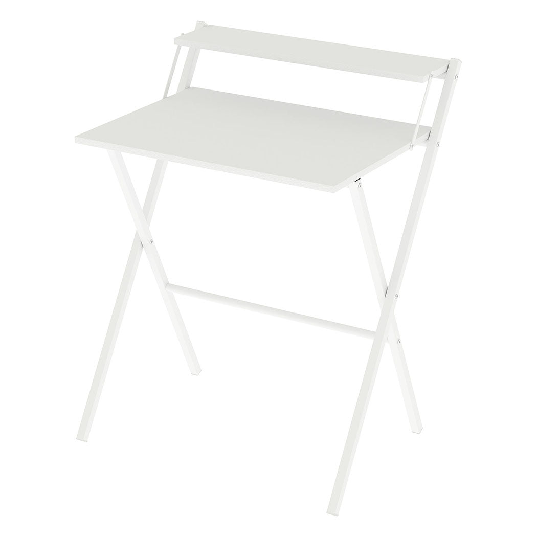 Foldable Computer Desk White Office 67.5x45x84cm