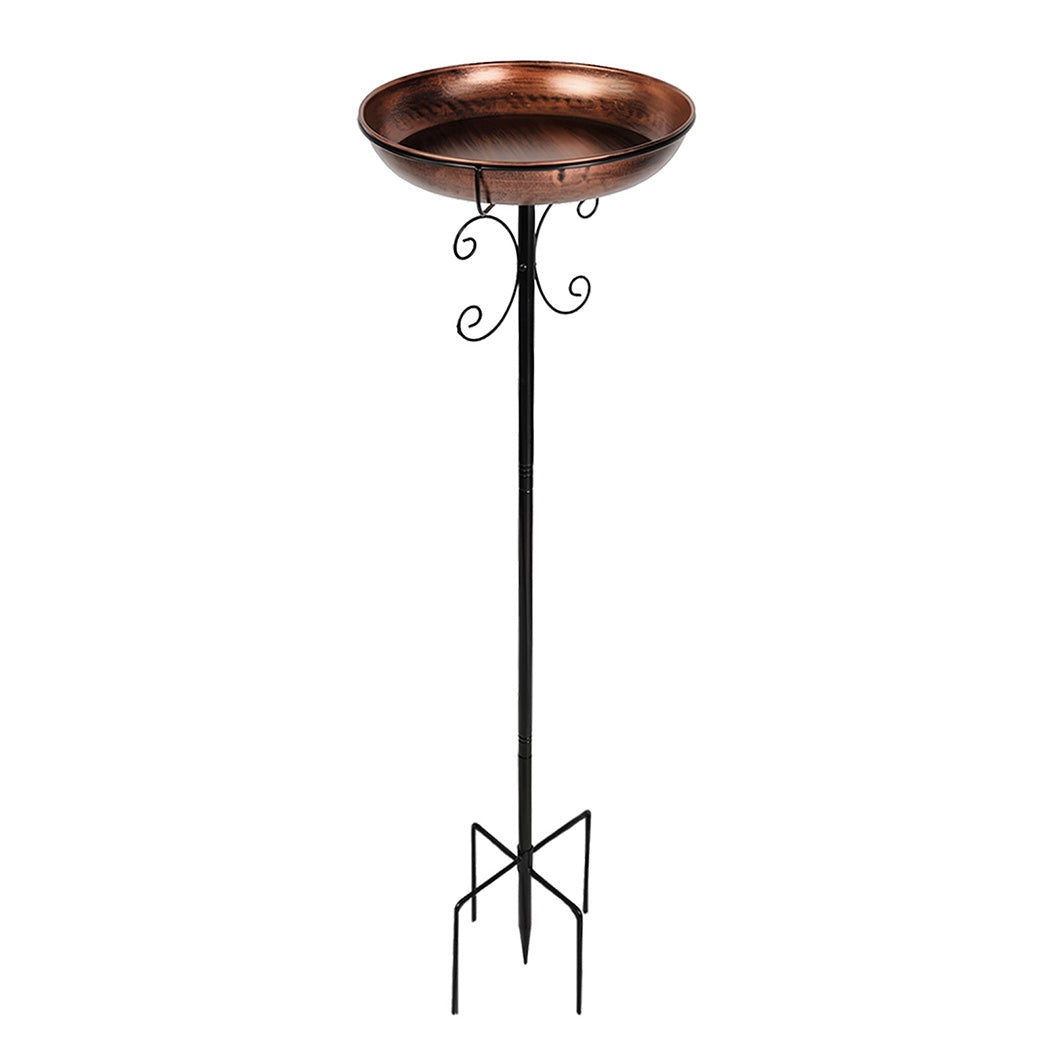 Freestanding Metal Bird Bath Feeder 100cm | Simpledeals