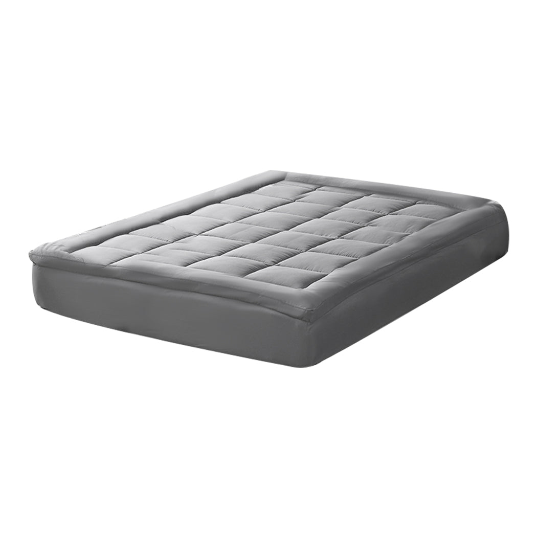 King Single Bamboo Fibre Mattress Topper Soft Comfortable Bed Layer
