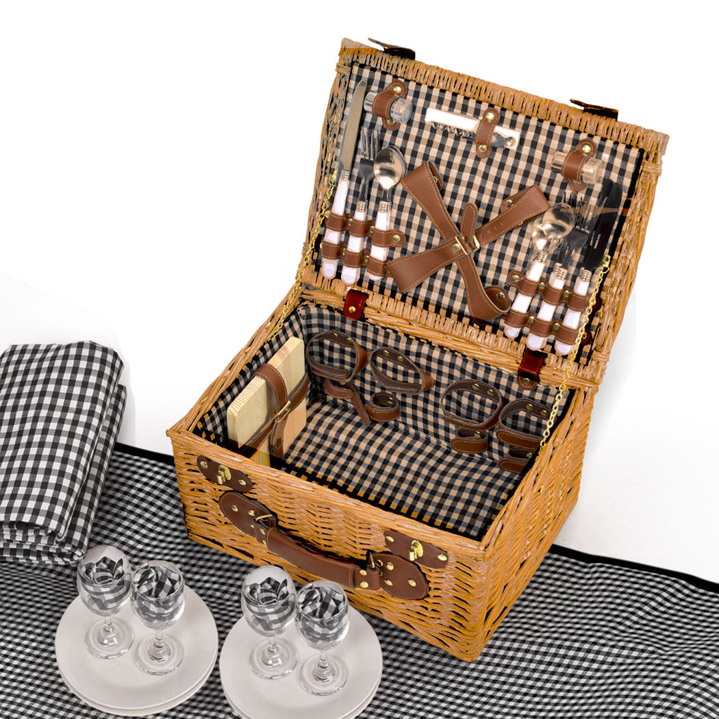 SC4 id - 4 - Person Picnic Basket Baskets Set Outdoor