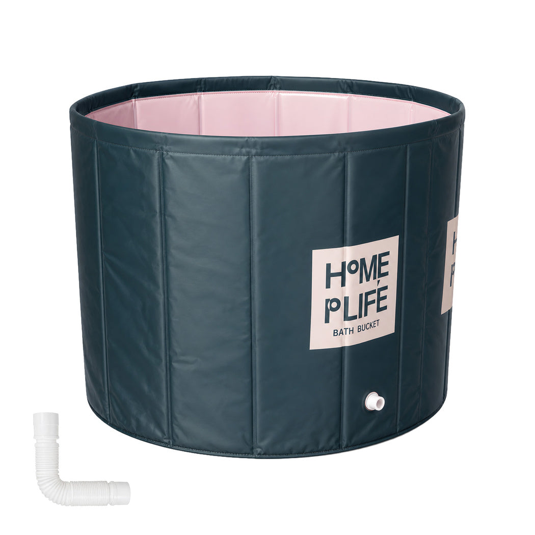 Portable Foldable Bathtub Green 80x80cm