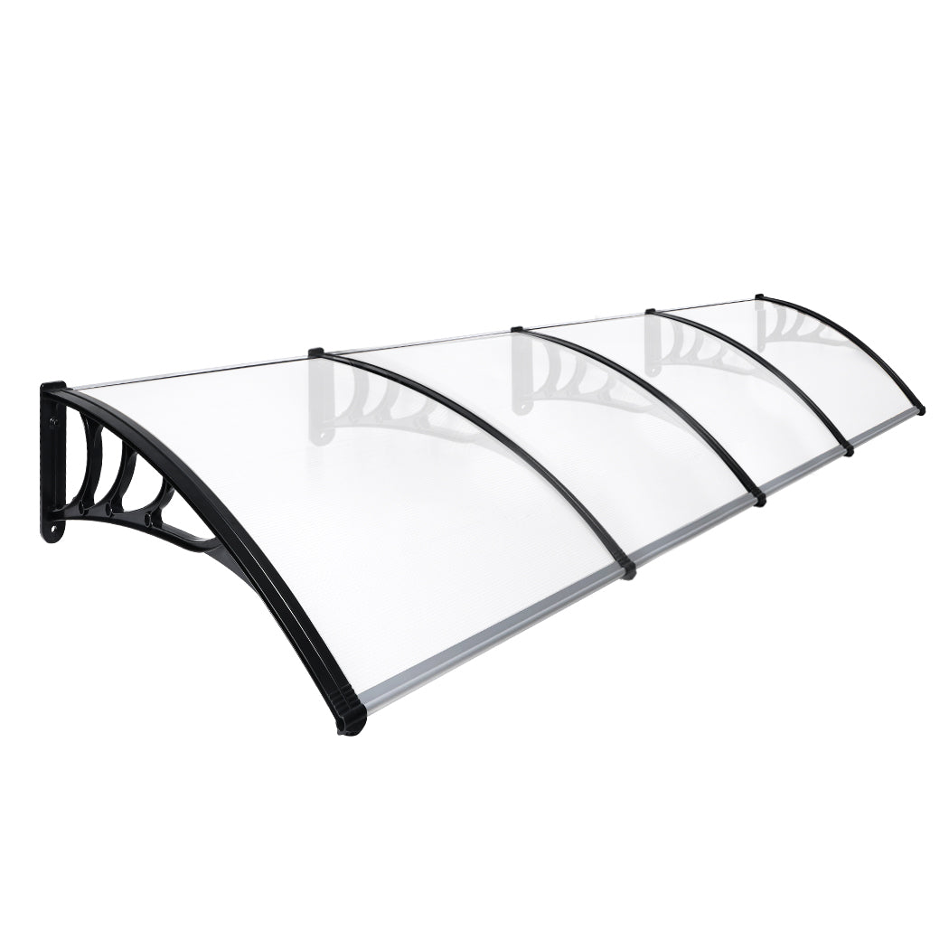 SC9 id - Window Door Awning 1x4M Transparent UV Rain Cover Outdoor Canopy Panel