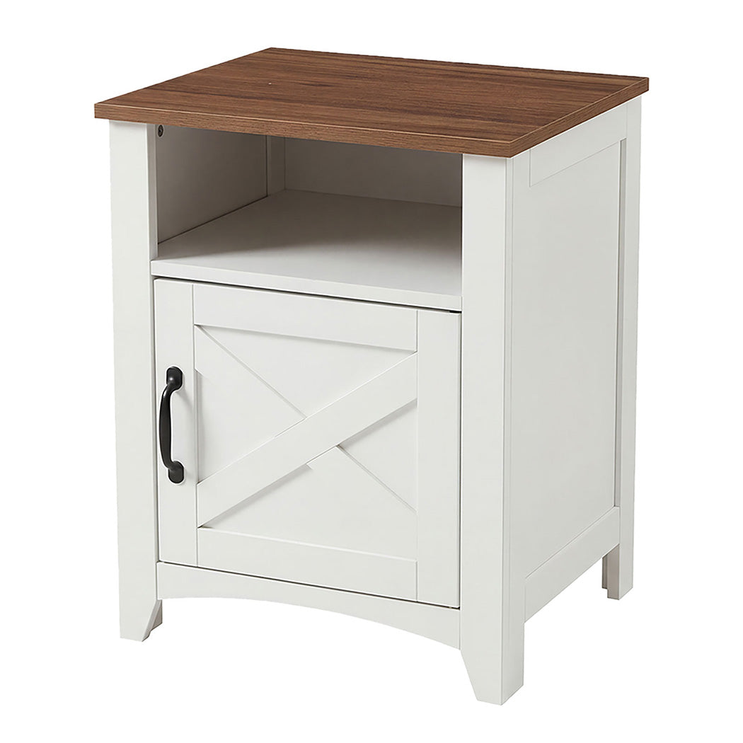 White Wooden Bedside Tables 45x40x60cm