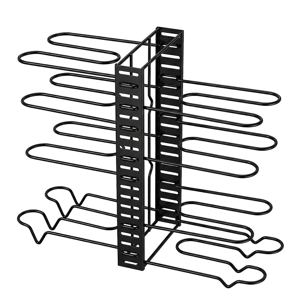 8 Tier Pot Pan Rack Organiser Kitchen | Simpledeals