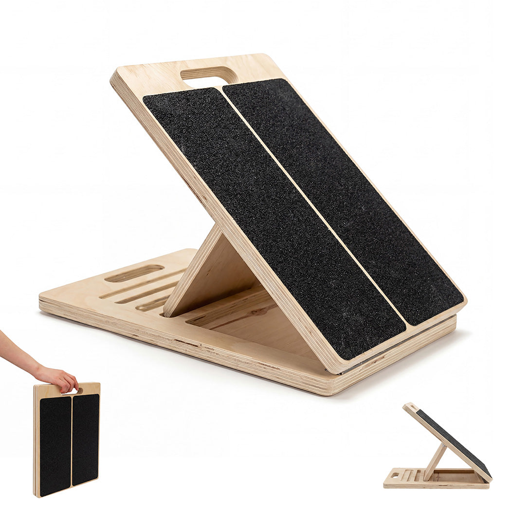 Adjustable Wooden Slant Board Calf Stretcher | Simpledeals